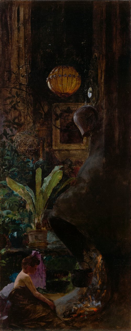 Un angolo dello studio di 72nd Street da Louis Comfort Tiffany