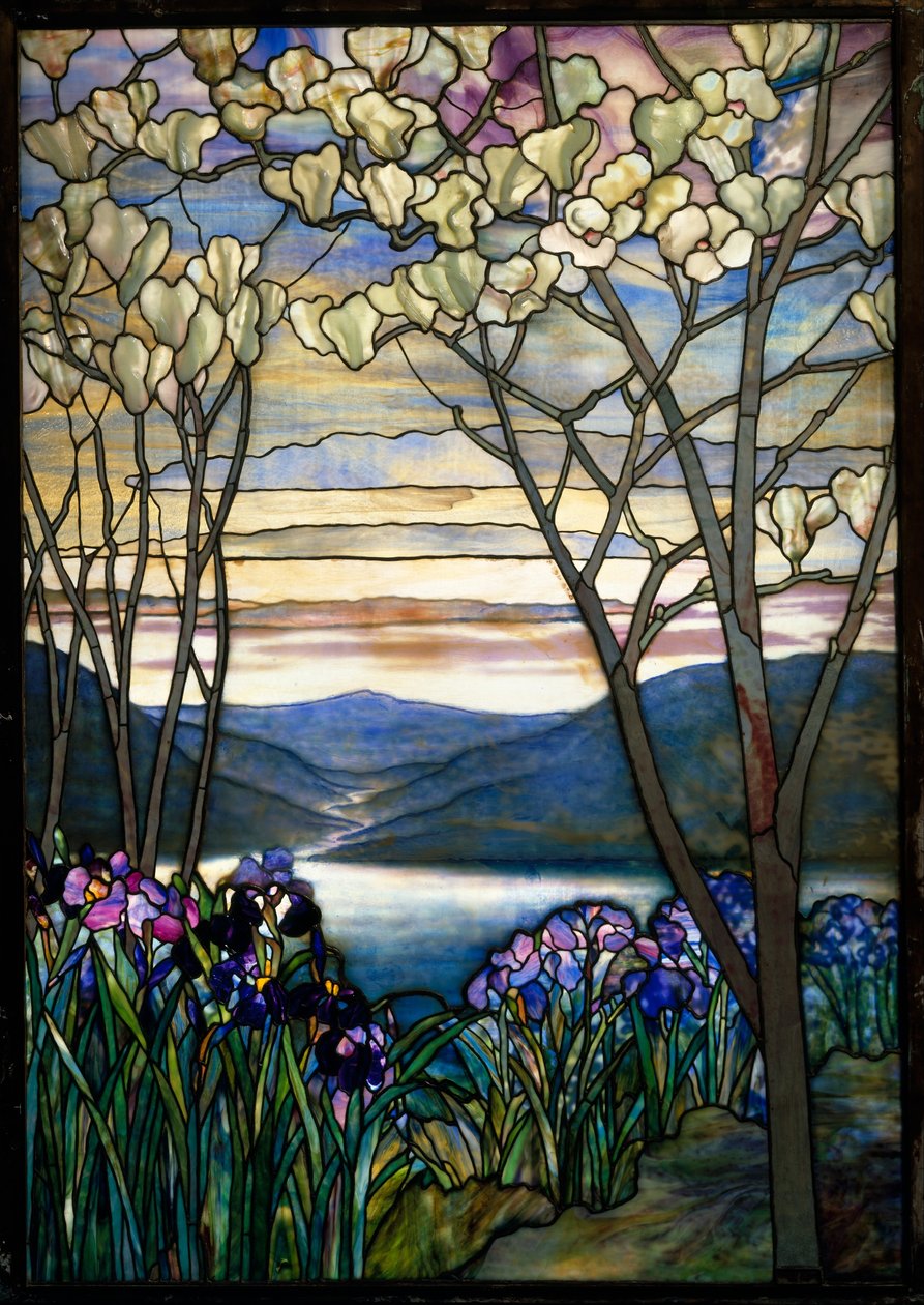 Magnolie e Iris da Louis Comfort Tiffany