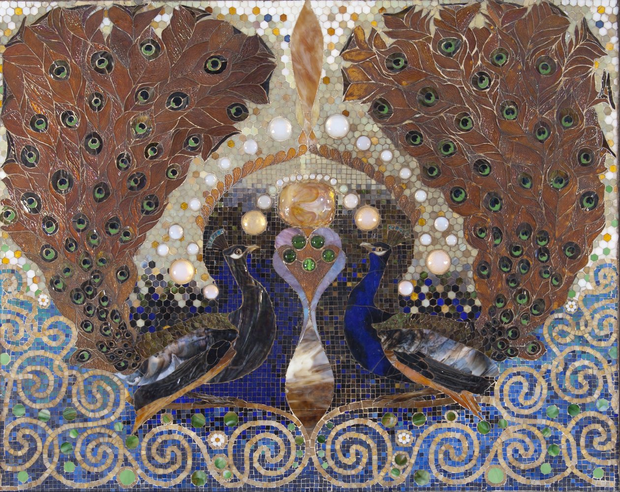 Mosaico con pavone dall
