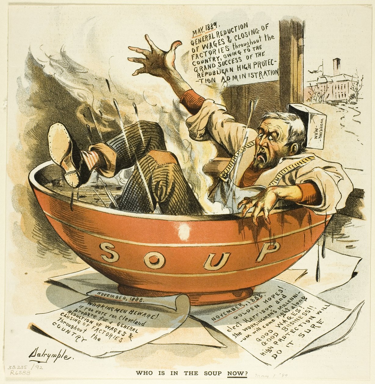 Chi è nella zuppa ora, da Puck da Louis Dalrymple