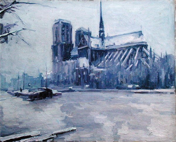 Notre-Dame al tempo delle inondazioni da Louis Degallaix
