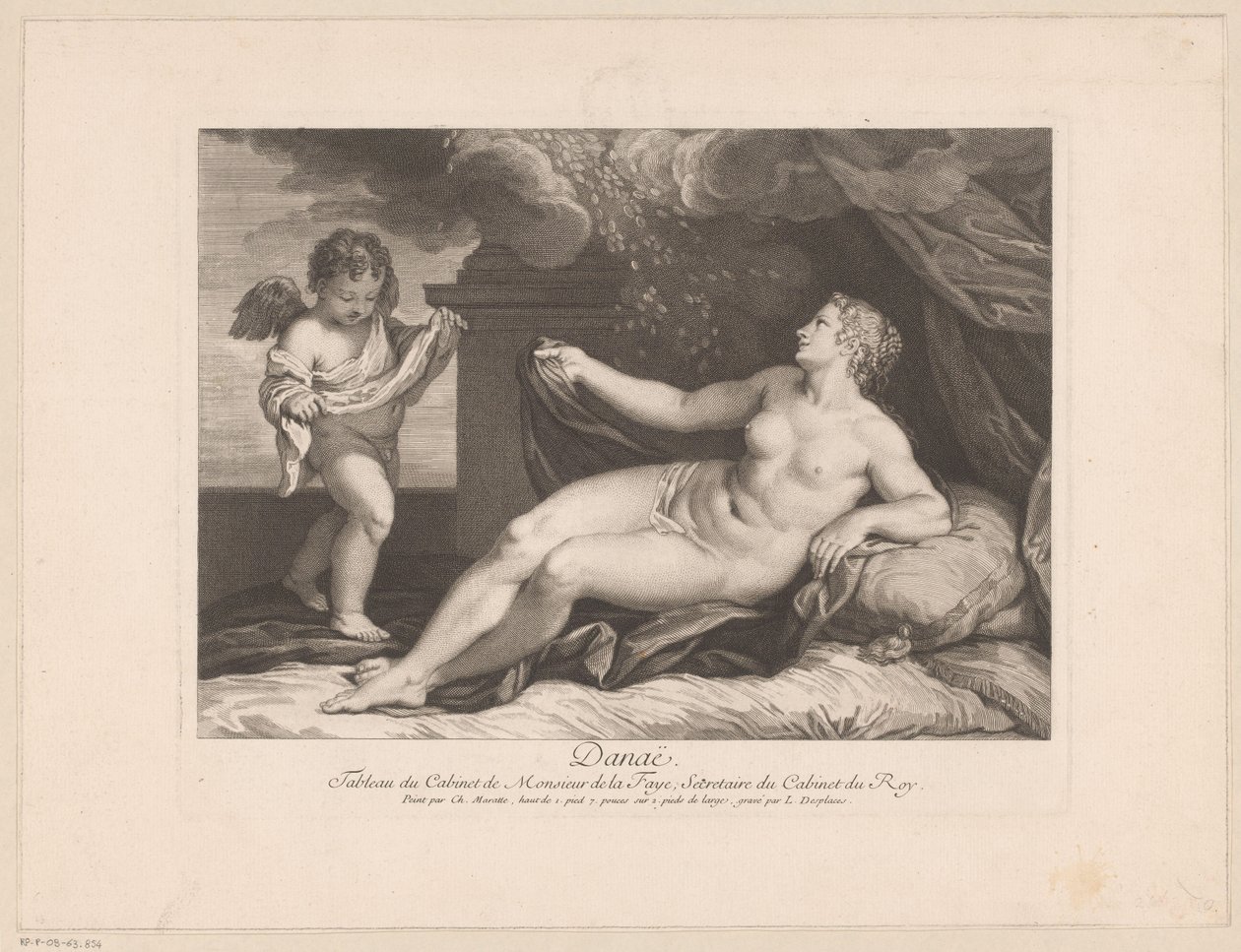 Giove e Danae da Louis Desplaces