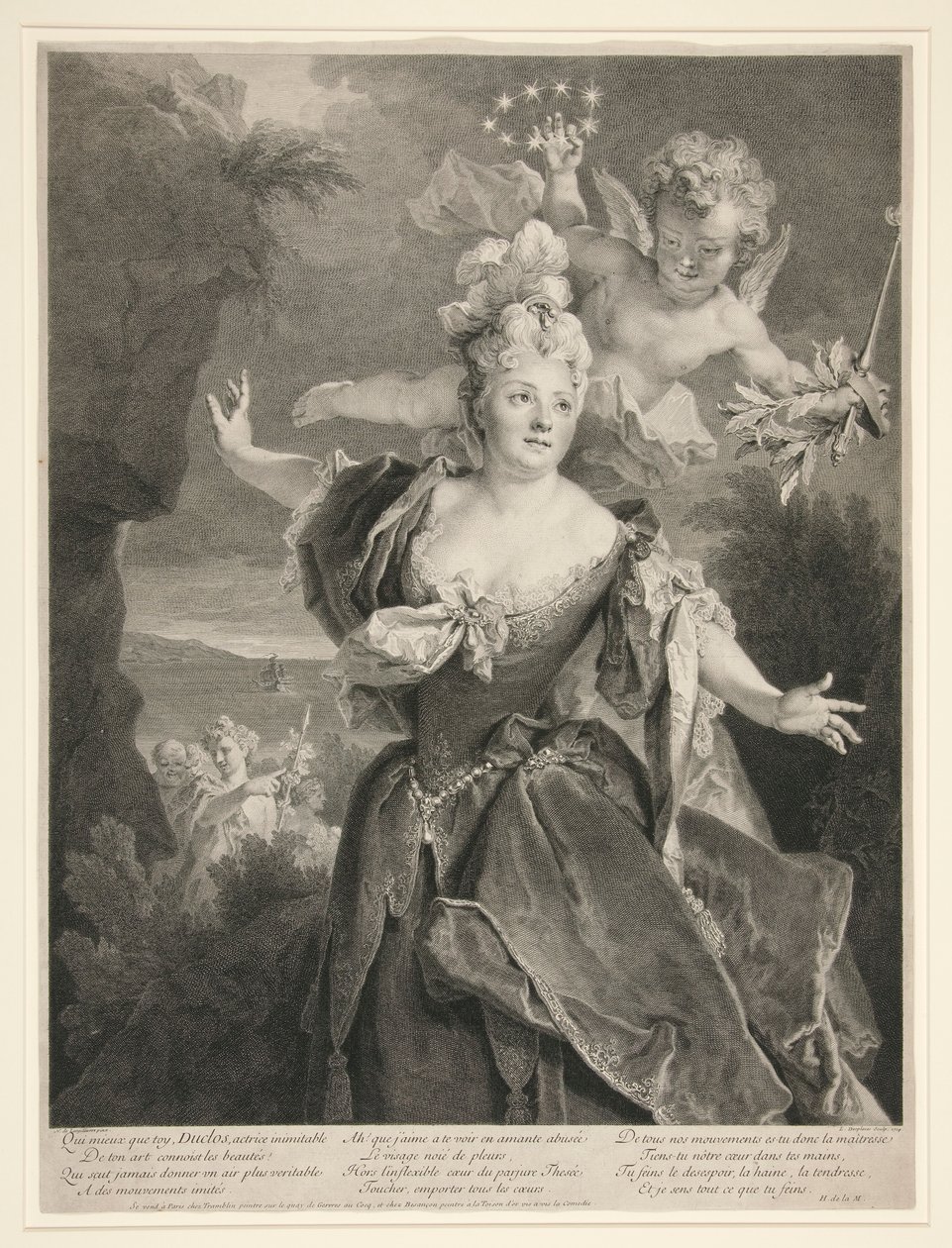 Ritratto di Marie Anne de Chateauneuf (detta Duclos) da Louis Desplaces