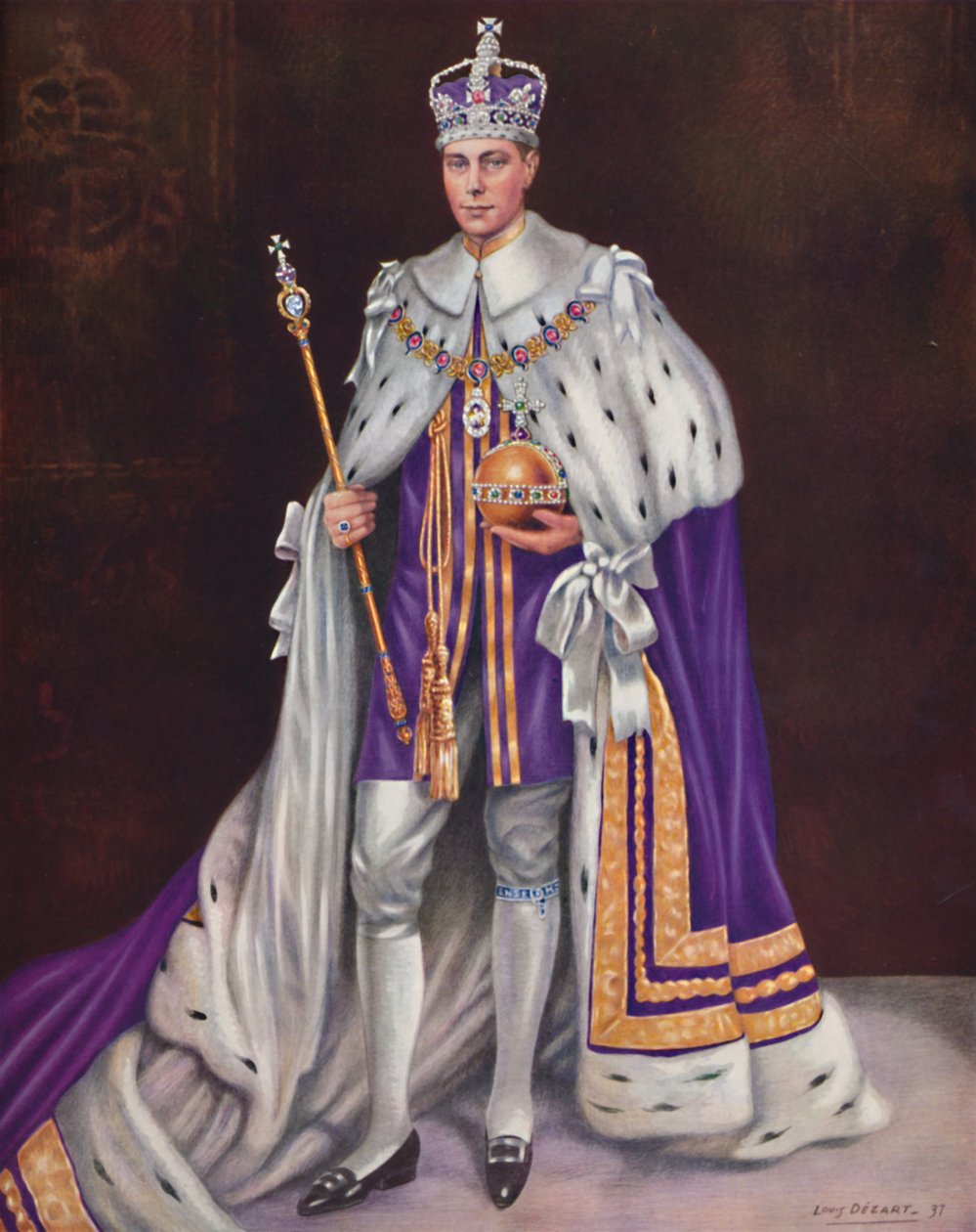 Sua Maestà Re Giorgio VI, 1937 da Louis Dezart
