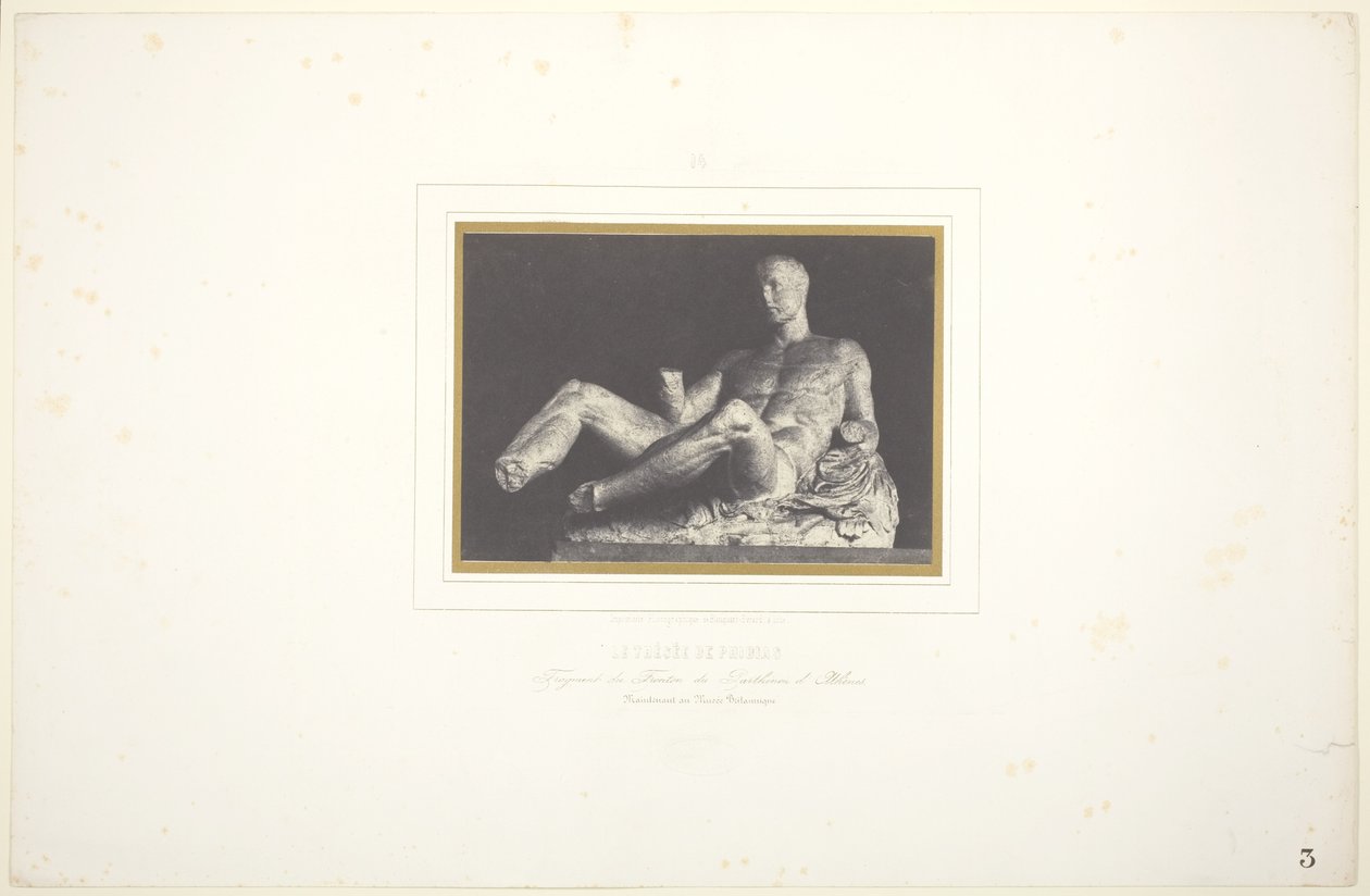 Il Teseo di Fidia/ Frammento dal frontone del Partenone di Atene/ Ora al British Museum da Louis Désiré Blanquart Evrard