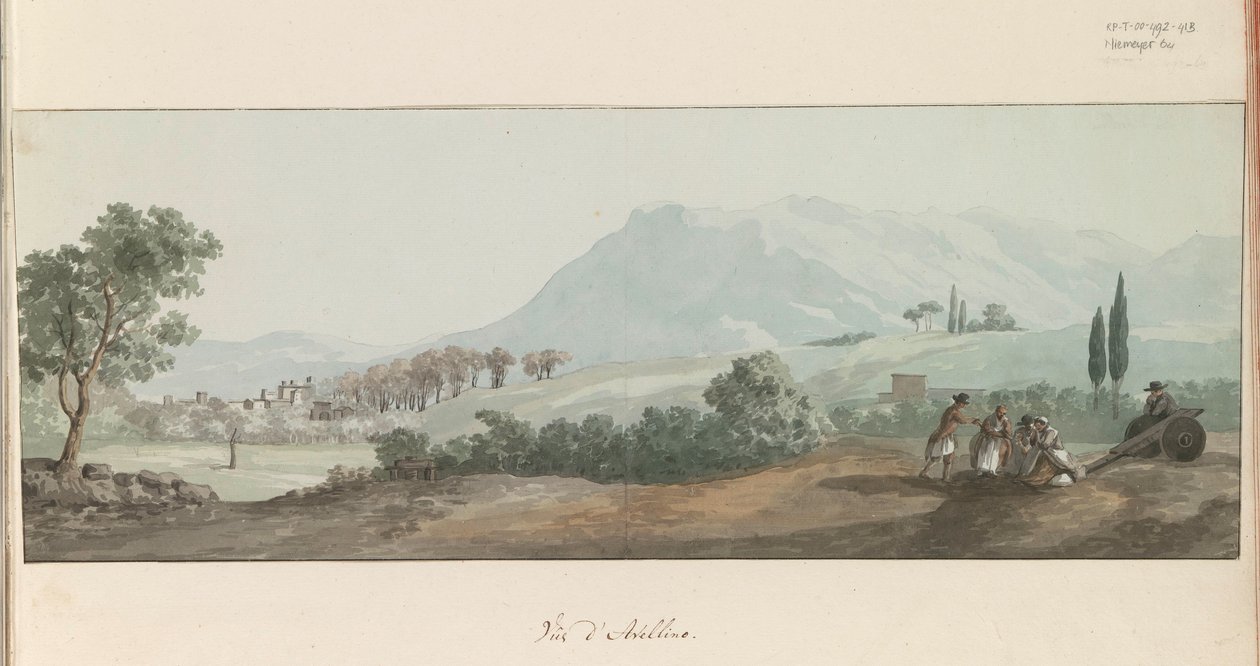 Veduta di Avellino da Louis Ducros