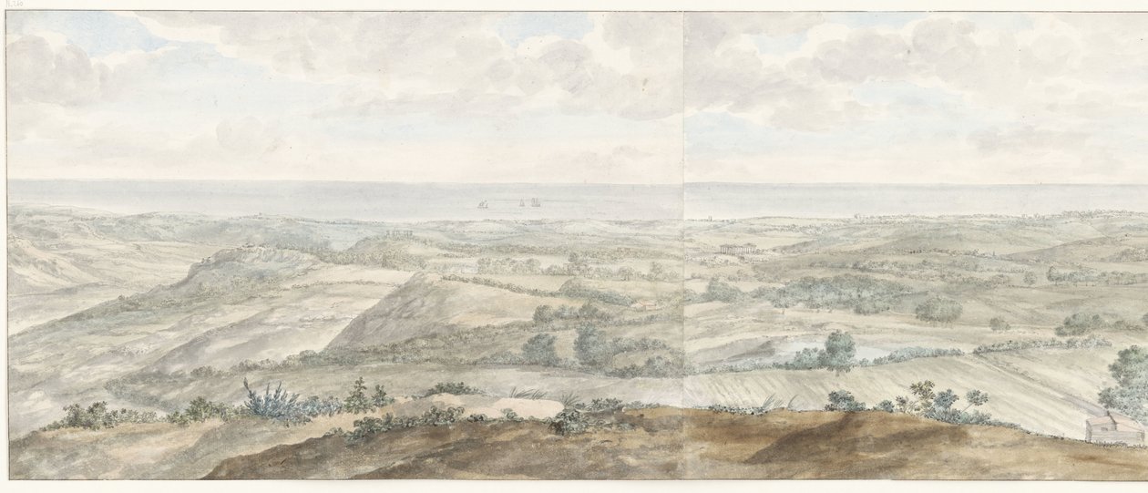 Panorama dal Collis Minervalis, Vue générale prise du haut du Collis Minervalis (titolo sull