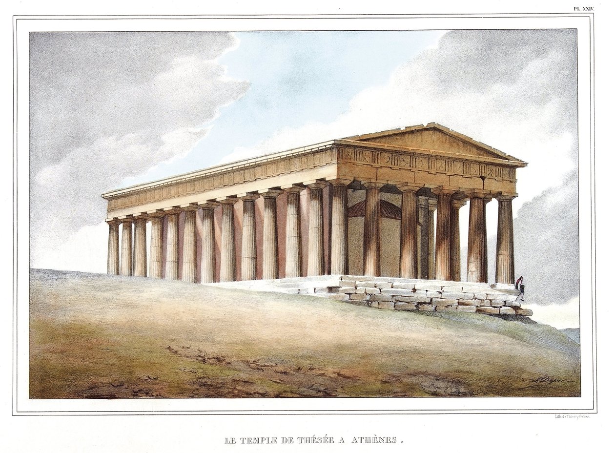 Il tempio di Teseo ad Atene. in 