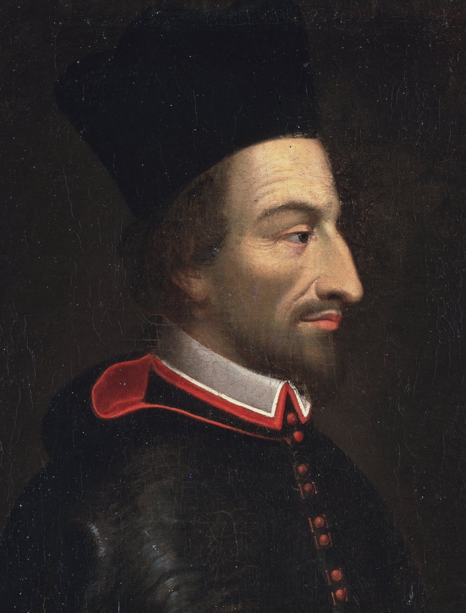 Ritratto di Cornelius Jansen, detto Jansenius, vescovo di Ypres (dettaglio) da Louis Dutielt
