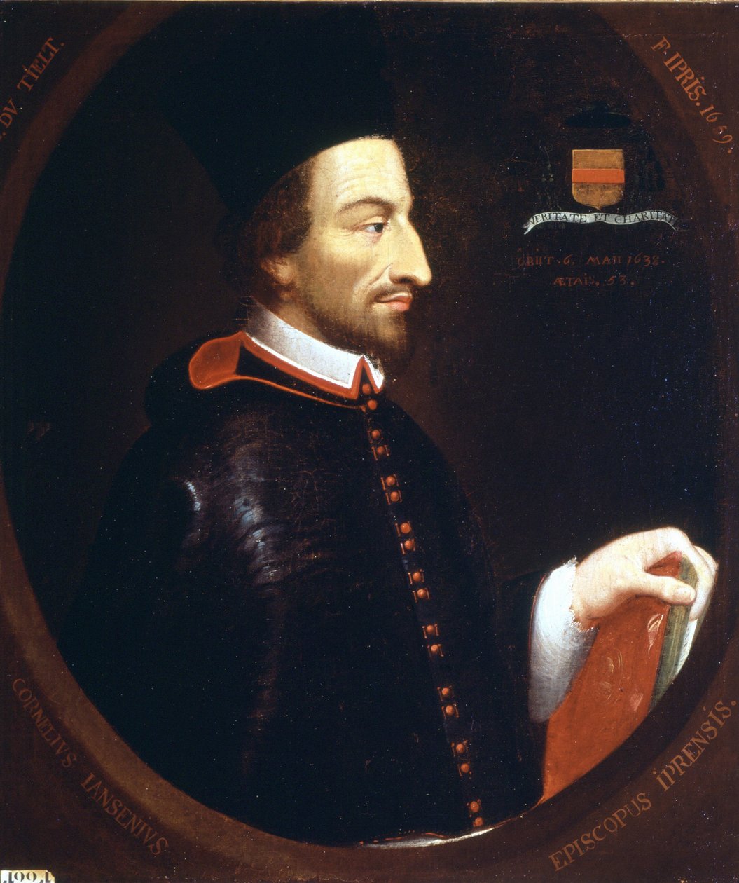 Ritratto di Giansenio (1585 - 1638) di F. Ipris 1659 da Louis Dutielt