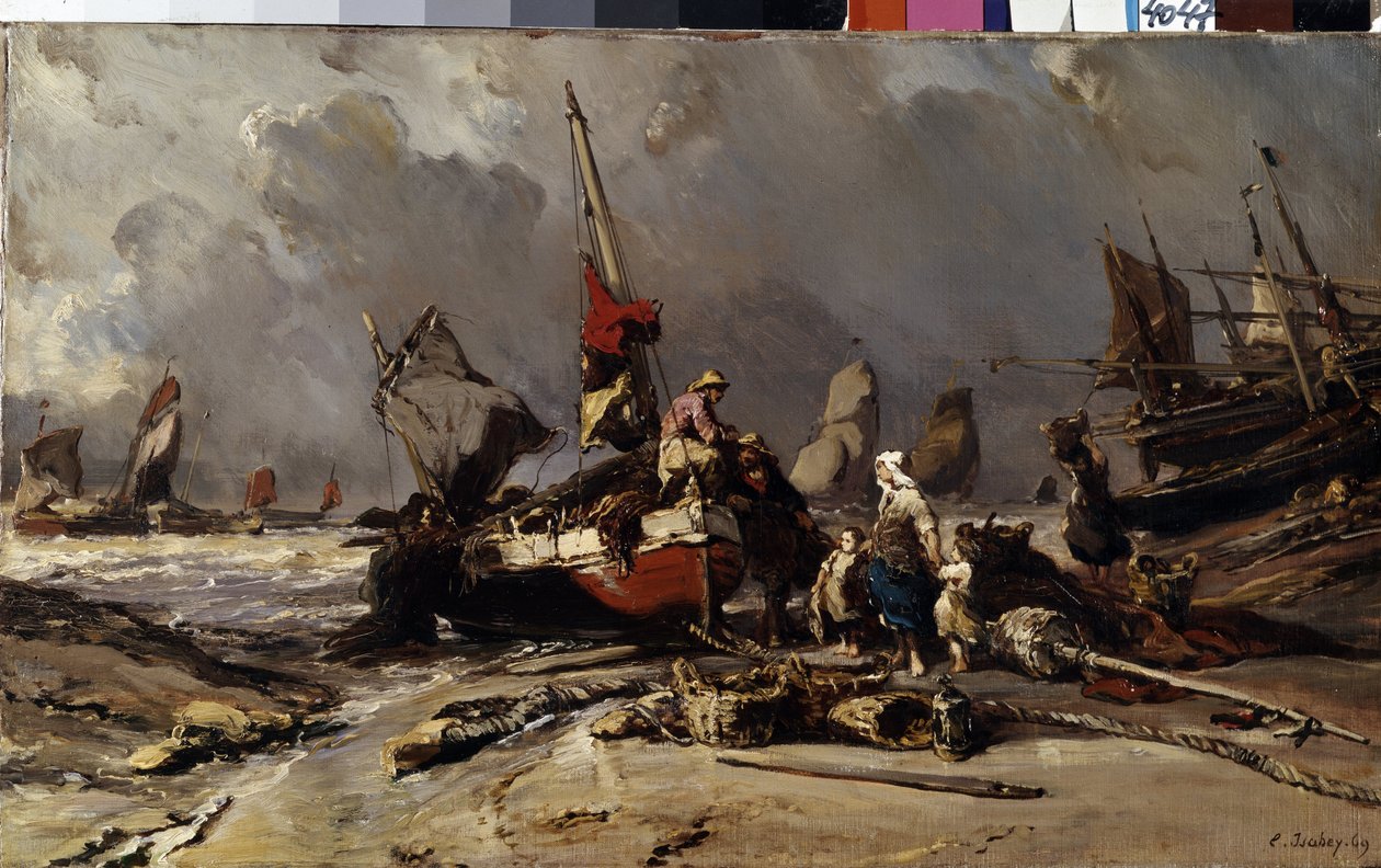 Dopo la tempesta da Louis Eugene Gabriel Isabey