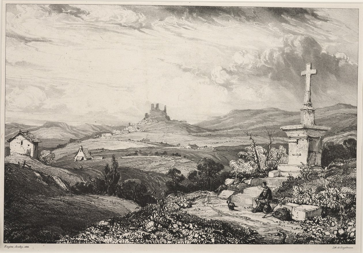 Castello di Larderole, Alvernia da Louis Eugene Gabriel Isabey
