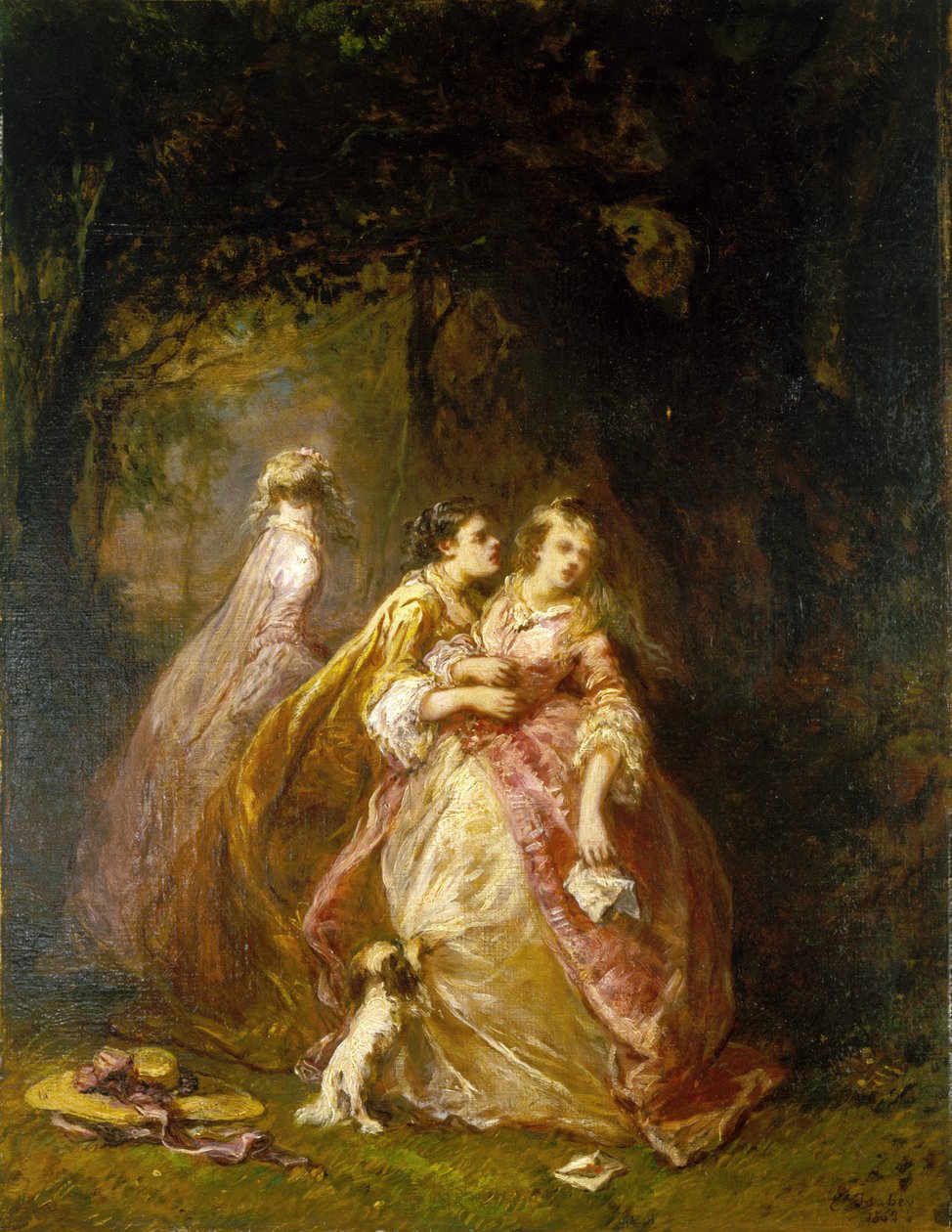 La lettera da Louis Eugene Gabriel Isabey