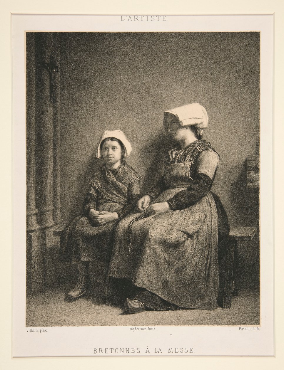 Bretoni alla messa da Louis Eugene Pirodon