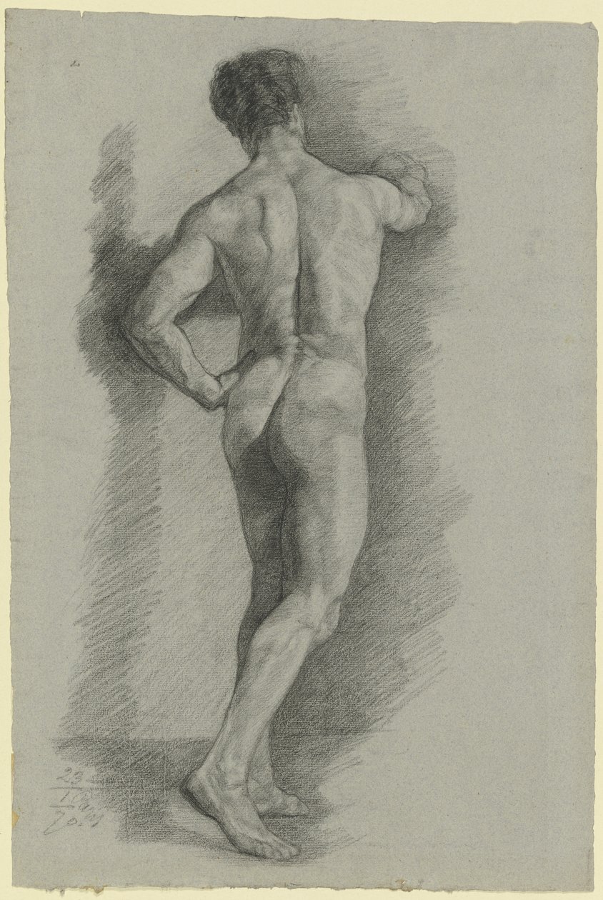 Nudo maschile visto da dietro da Louis Eysen