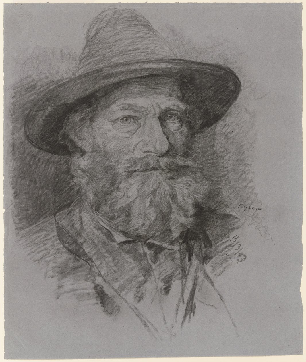 Ritratto del cugino Hils da Louis Eysen