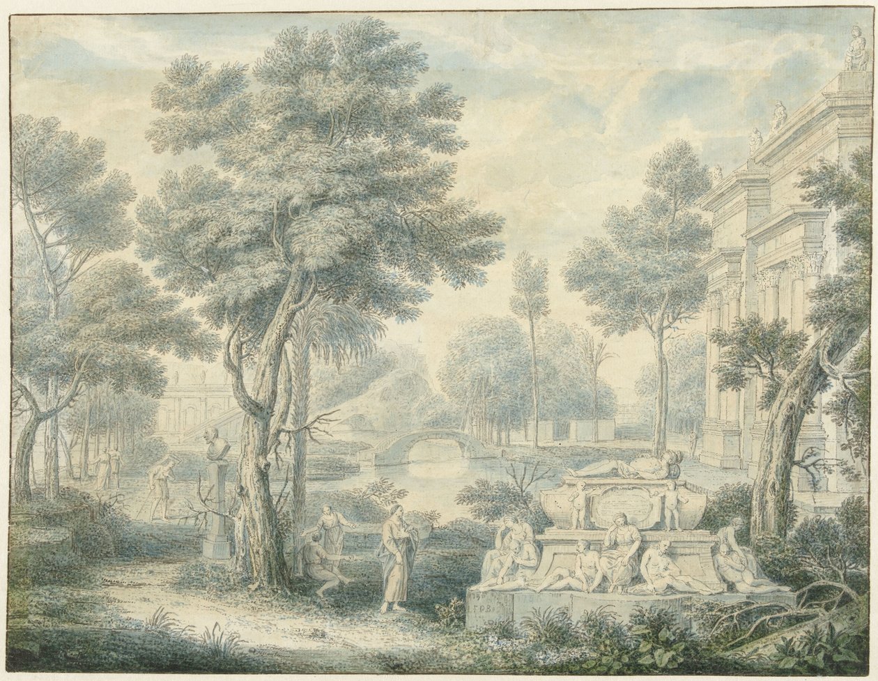 Paesaggio arcadico con tomba da Louis Fabritius Dubourg