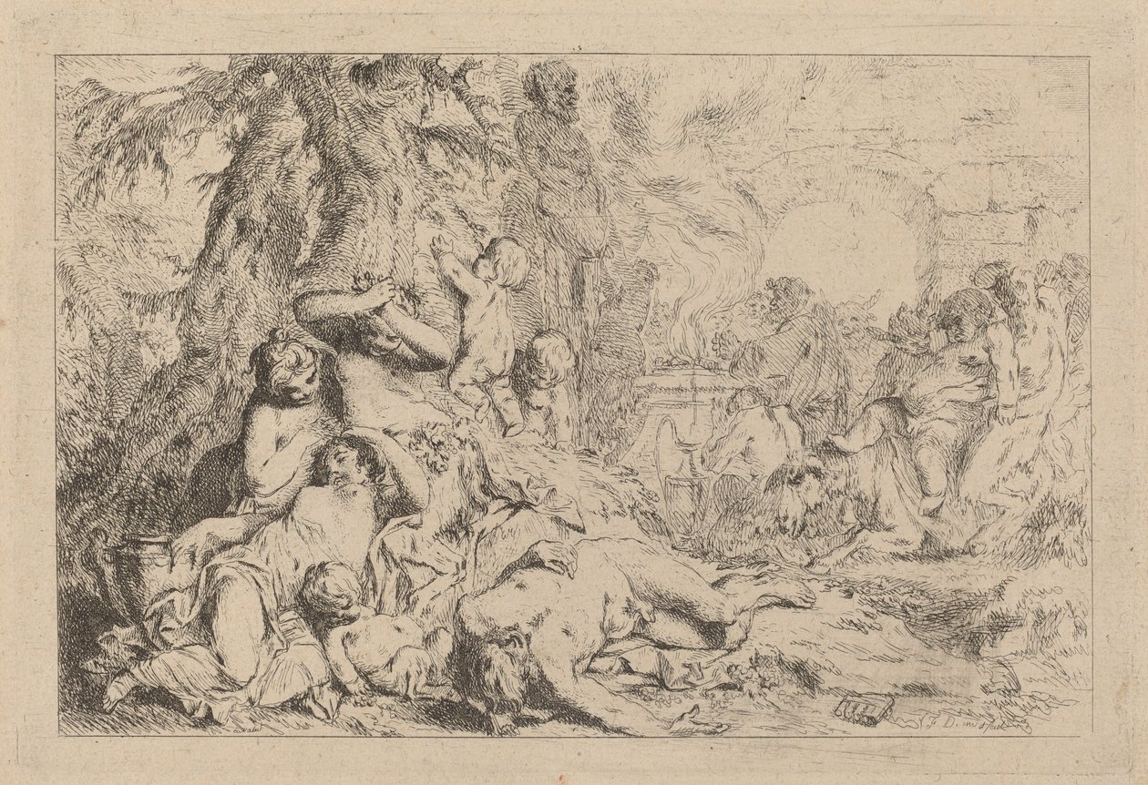 La marcia di Sileno da Louis Felix de la Rue