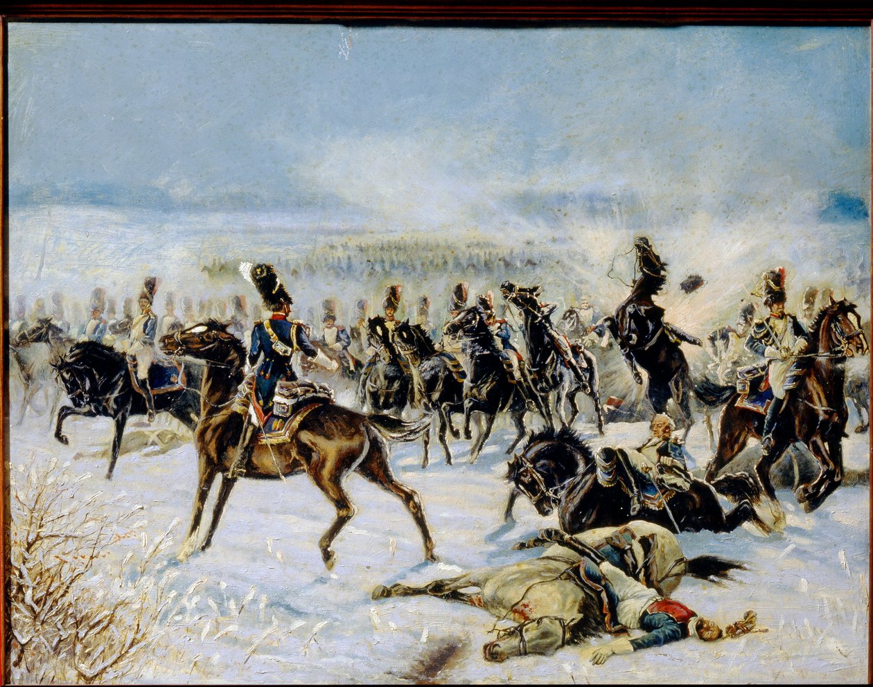 La battaglia di Eylau, il 20 febbraio 1807. da Louis Ferdinand Malespina