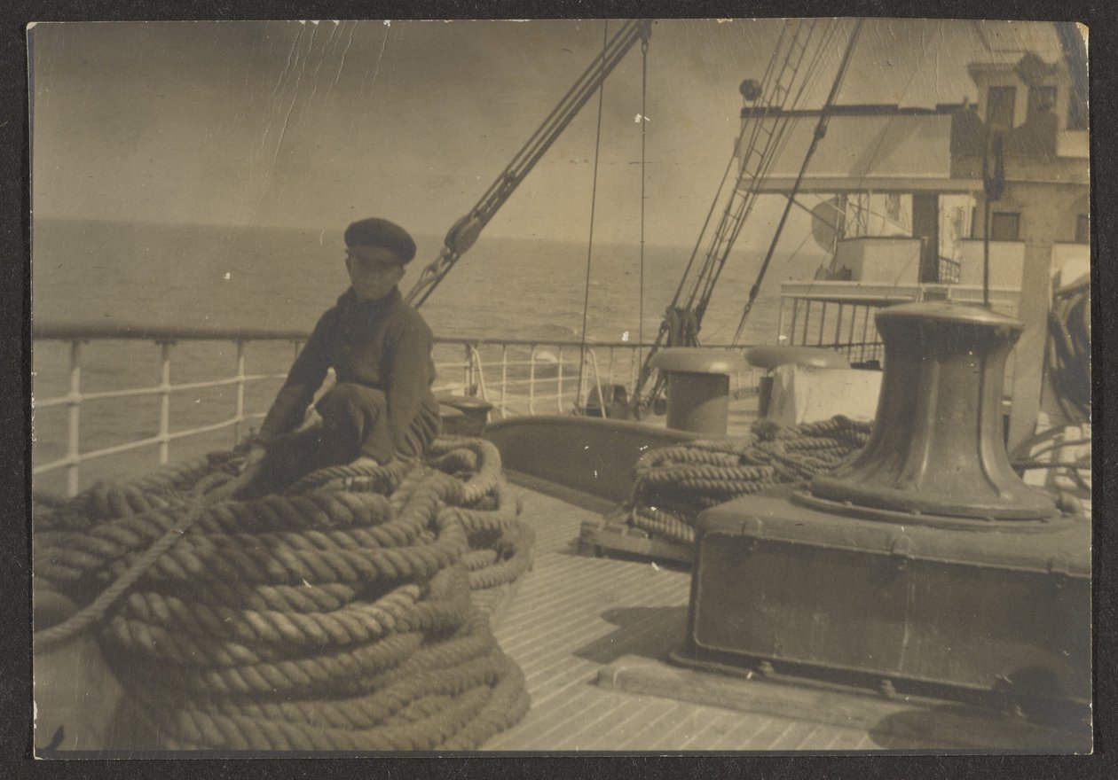 [Ragazzo sulla nave] da Louis Fleckenstein