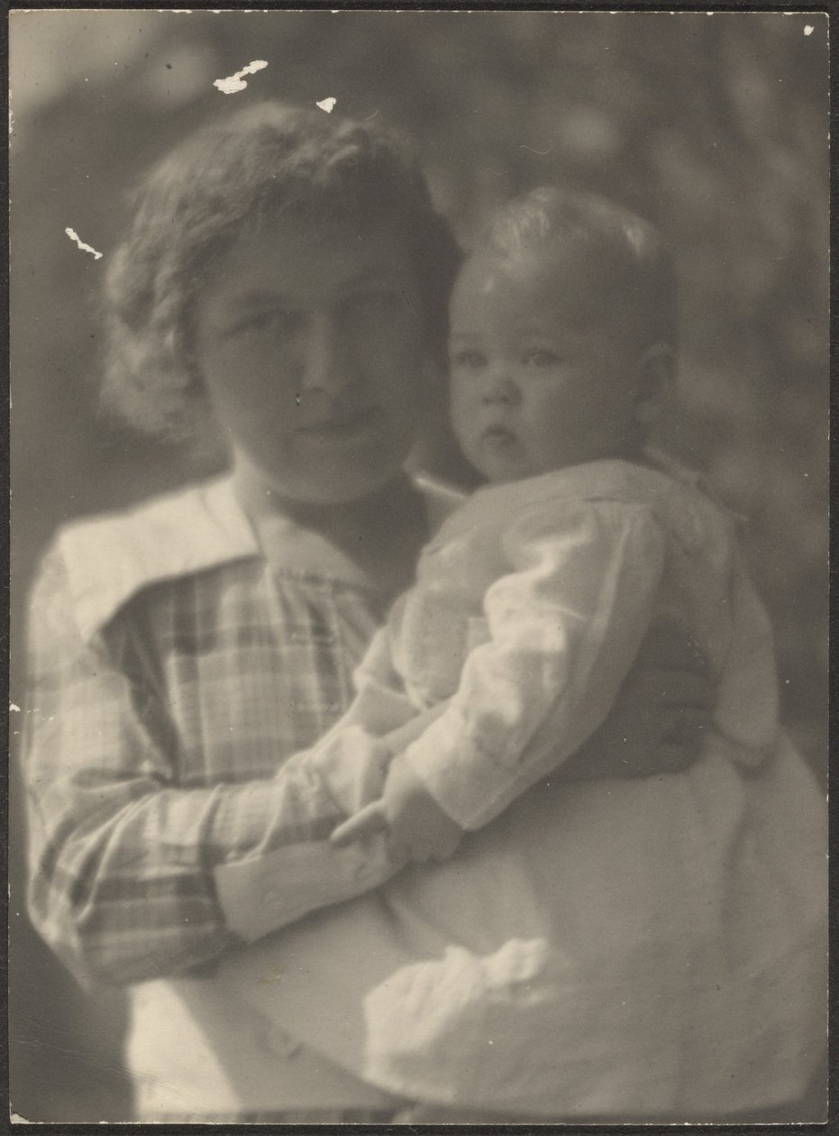 [Firenze con un bambino in braccio] da Louis Fleckenstein