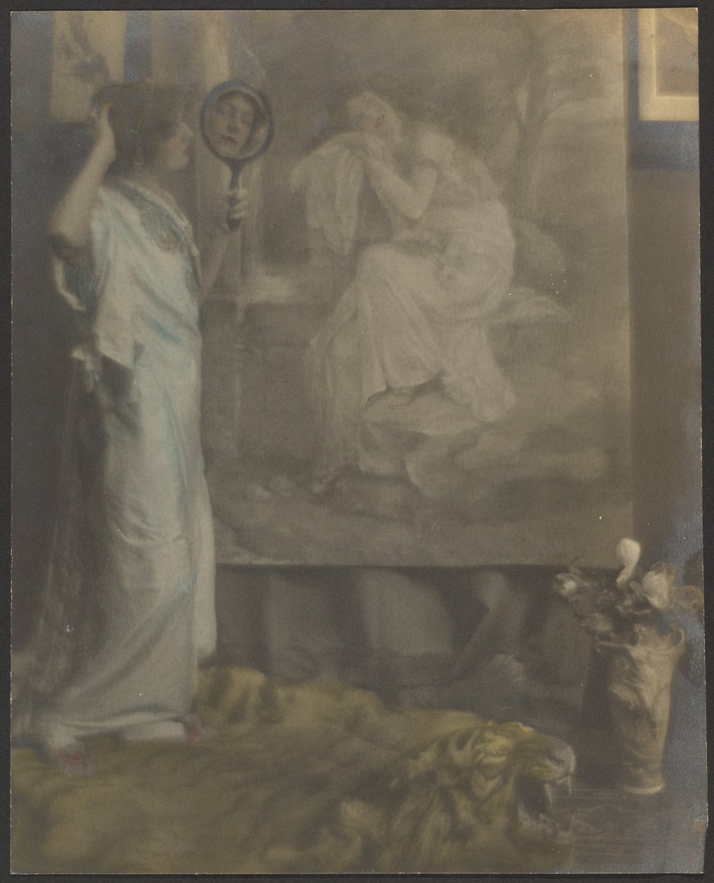 [Firenze con specchio a mano e pittura] da Louis Fleckenstein