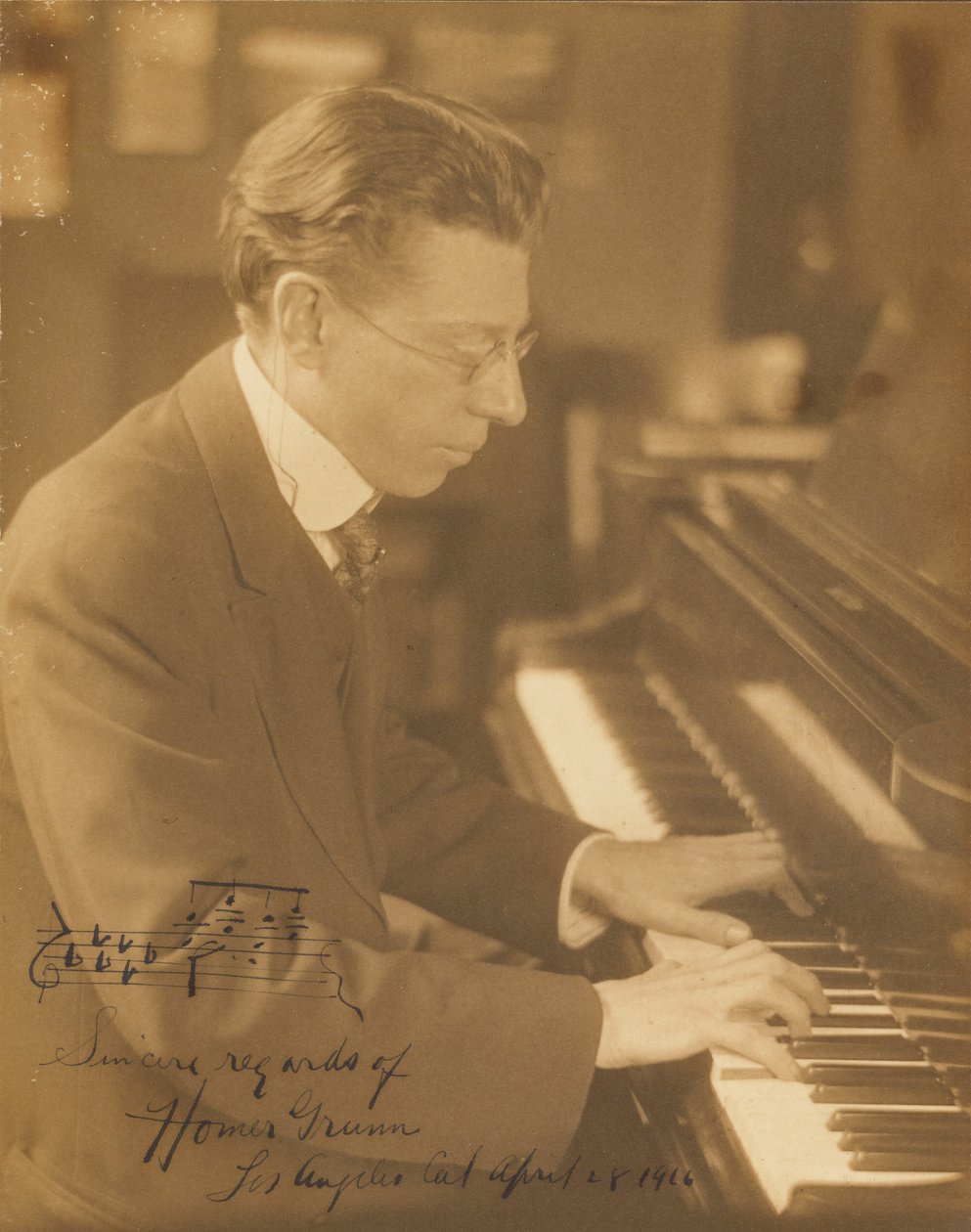 [Homer Grunn al pianoforte] da Louis Fleckenstein
