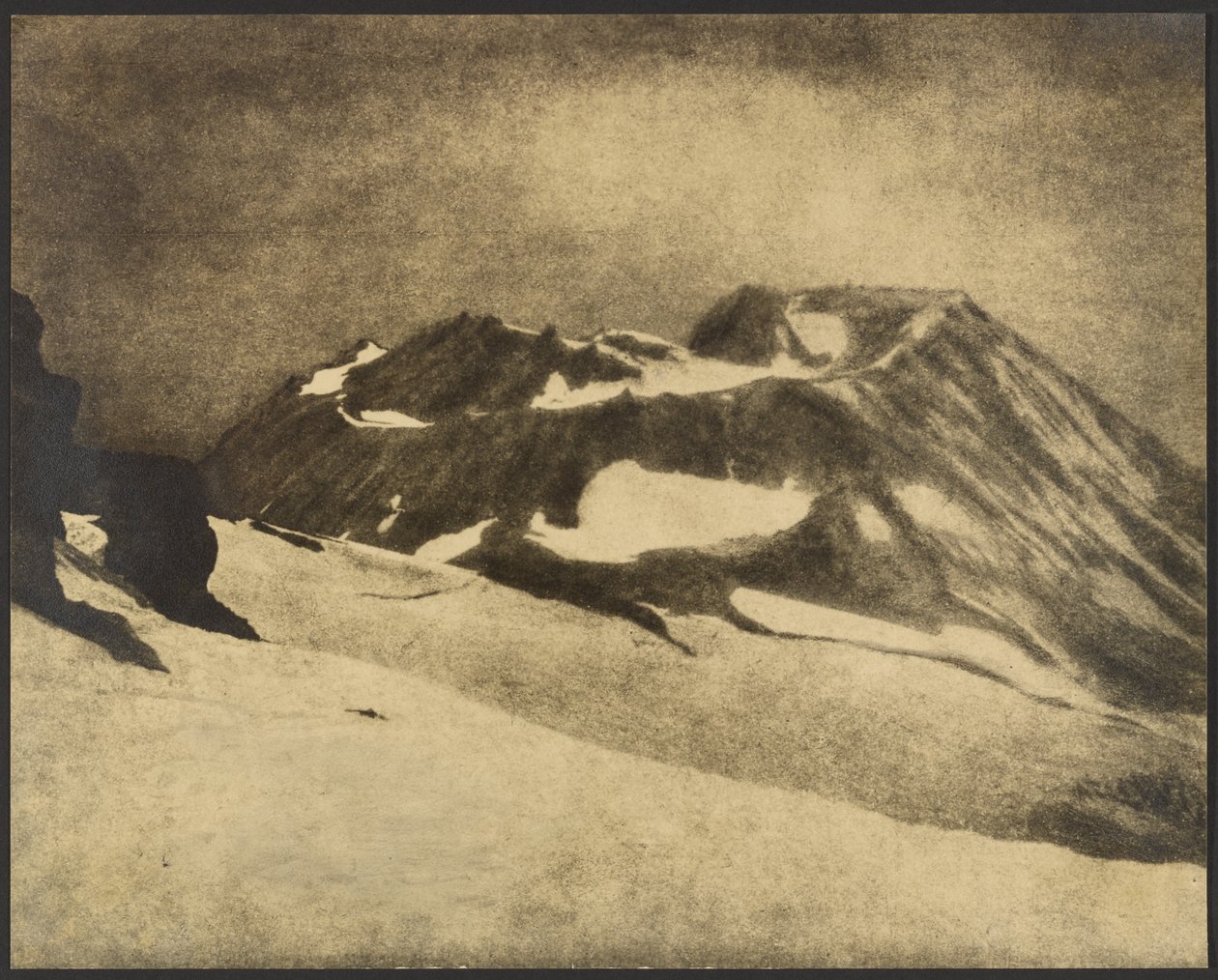 Il cratere di Mt. Cratere di Shasta da Louis Fleckenstein