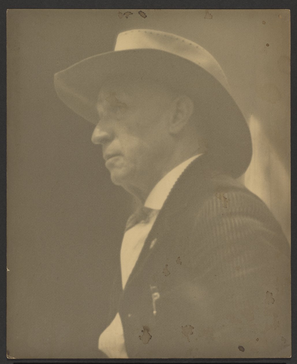 Ritratto di un uomo con uno Stetson da Louis Fleckenstein