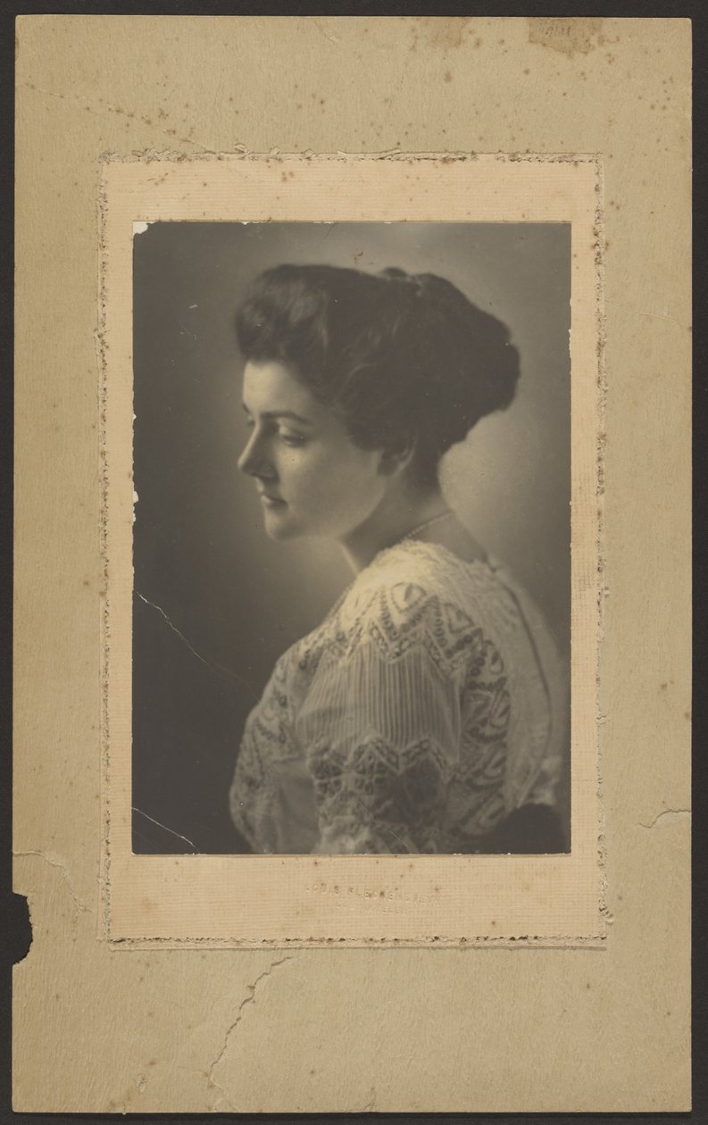 [Ritratto di una donna in abito ricamato] da Louis Fleckenstein