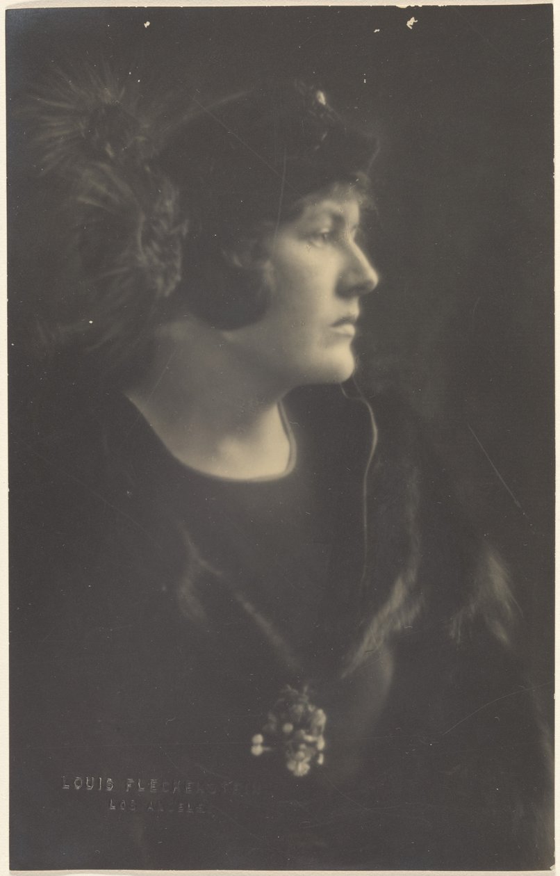 [Ritratto di donna in pelliccia] da Louis Fleckenstein