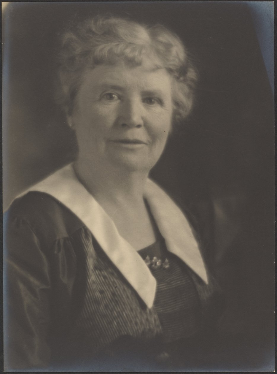 [Ritratto di una donna con un abito a righe] da Louis Fleckenstein