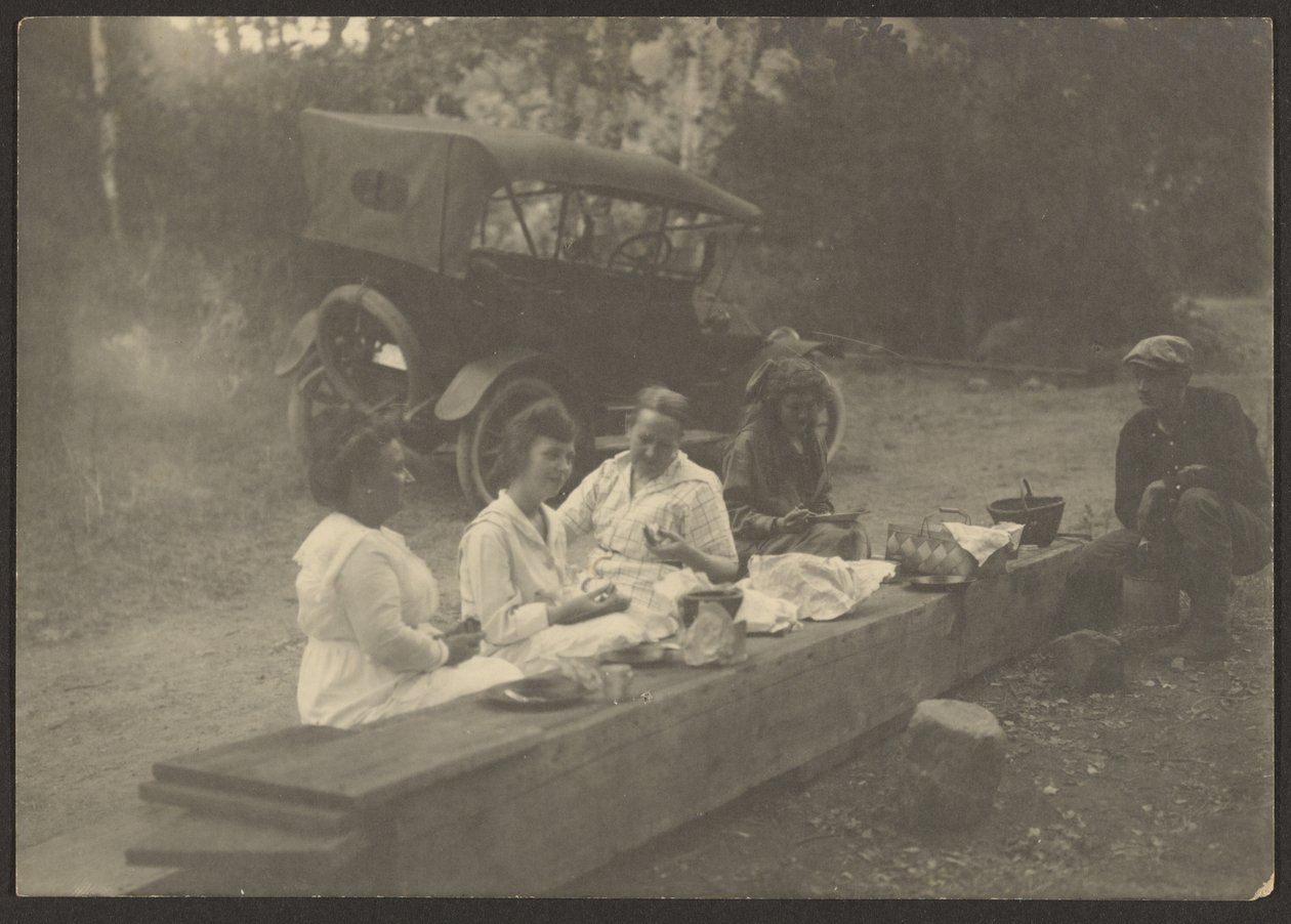 [Scena di picnic lungo la strada] da Louis Fleckenstein