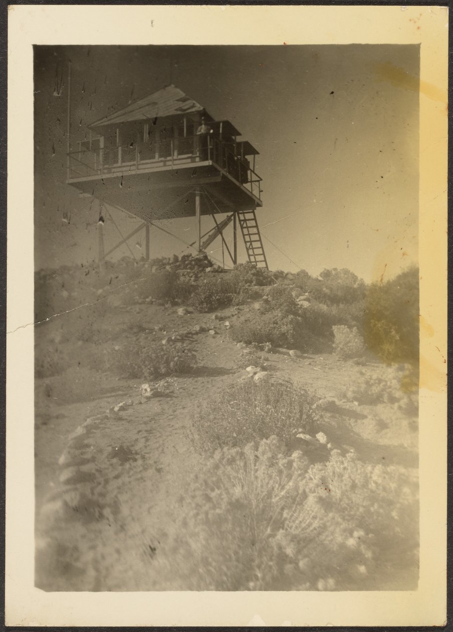[Torre di guardia nel paesaggio] da Louis Fleckenstein