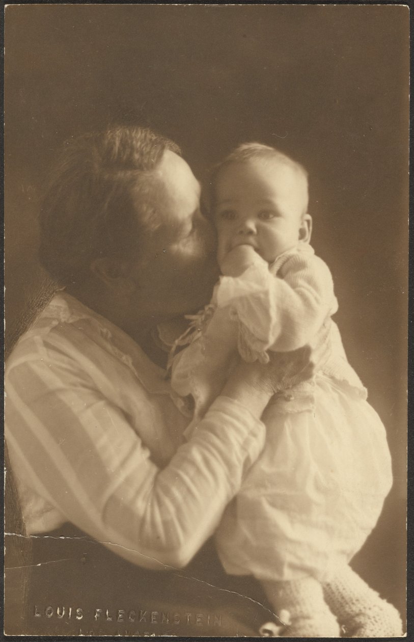 [Donna che bacia un bambino] da Louis Fleckenstein