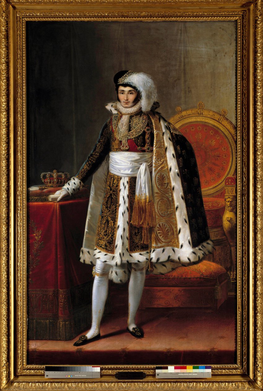 Ritratto a figura intera di Girolamo Bonaparte (1784-1860) re di Vestfalia. In costume da comandante dell