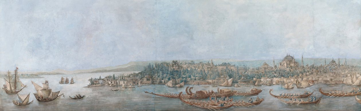 Panorama di Sarayburnu, fine XVIII sec. da Louis Francois Cassas