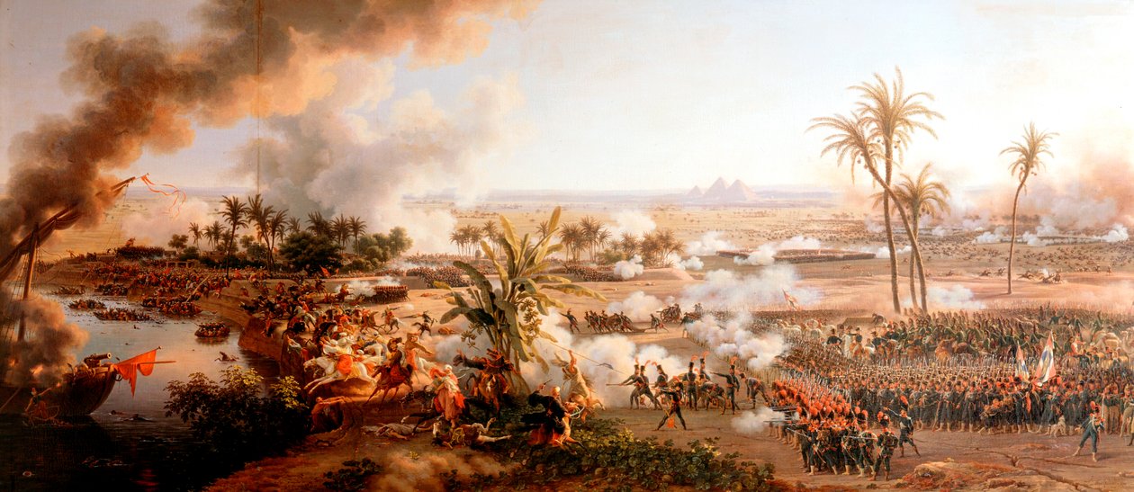 Battaglia delle Piramidi, Egitto, 21 luglio 1798 da Louis Francois Lejeune