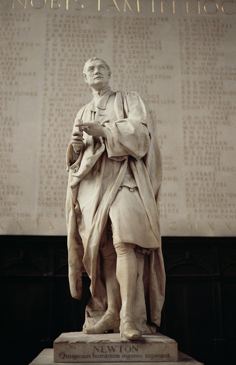 Sir Isaac Newton (1642-1727) (marmo) da Louis Francois Roubillac