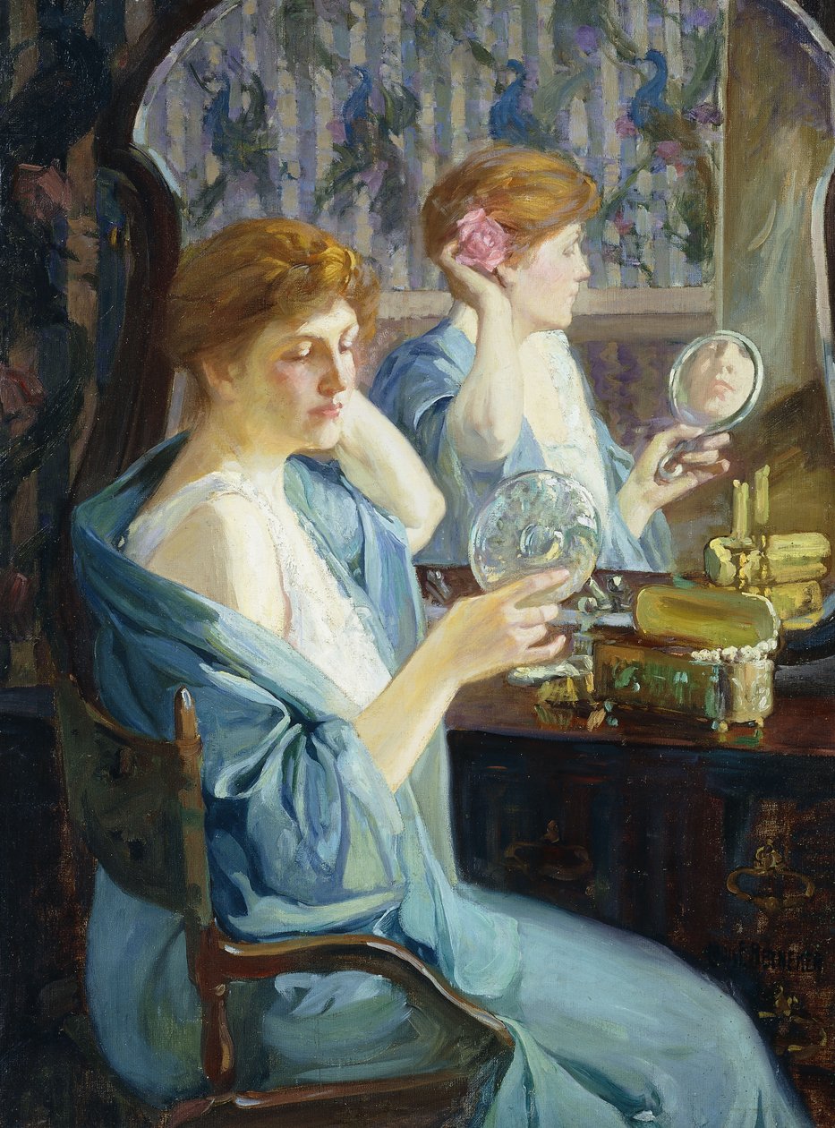 Maude in Verde da Louis Frederick Berneker