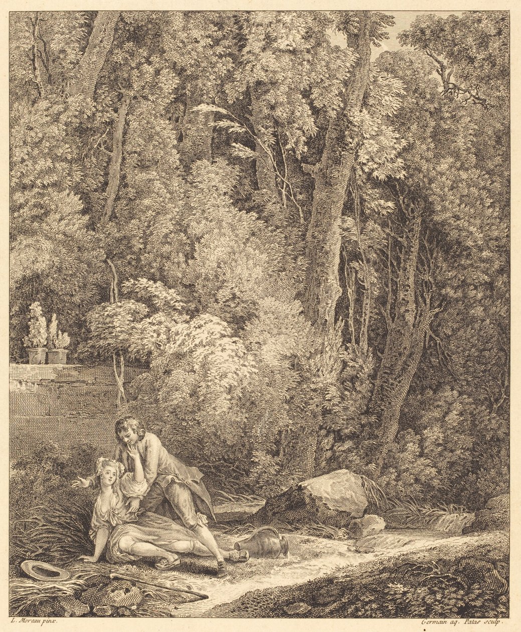 Il Villano Intraprendente da Louis Germain and Charles Emmanuel Patas after Louis Gabriel Moreau