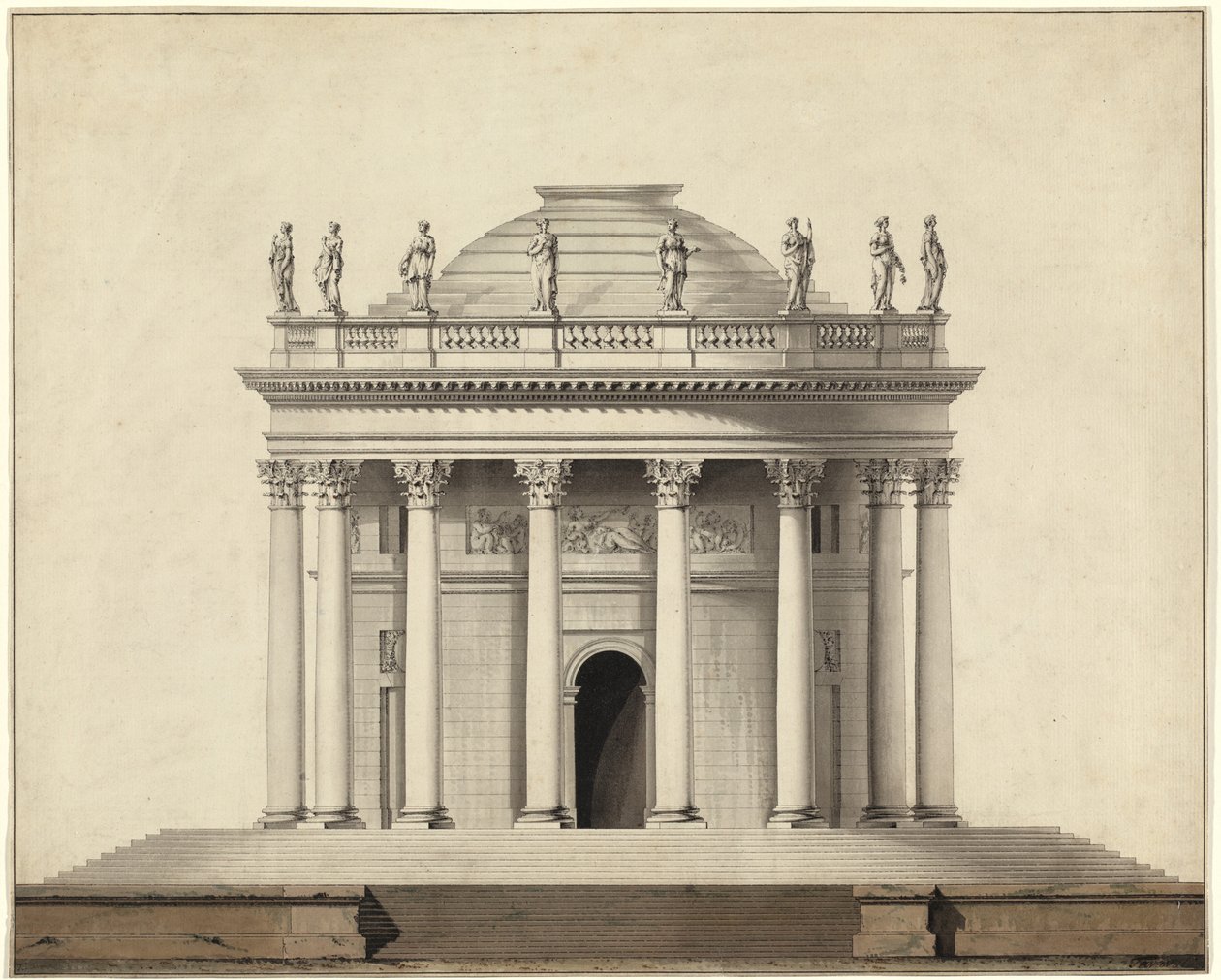 Un tempio classico da Louis Gustave Taraval