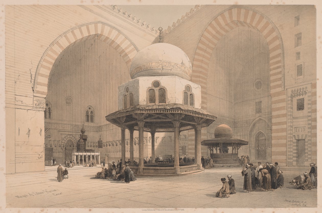 Egitto e Nubia: Volume III - N. 8, Moschea del Sultano Hassan, Il Cairo da Louis Haghe