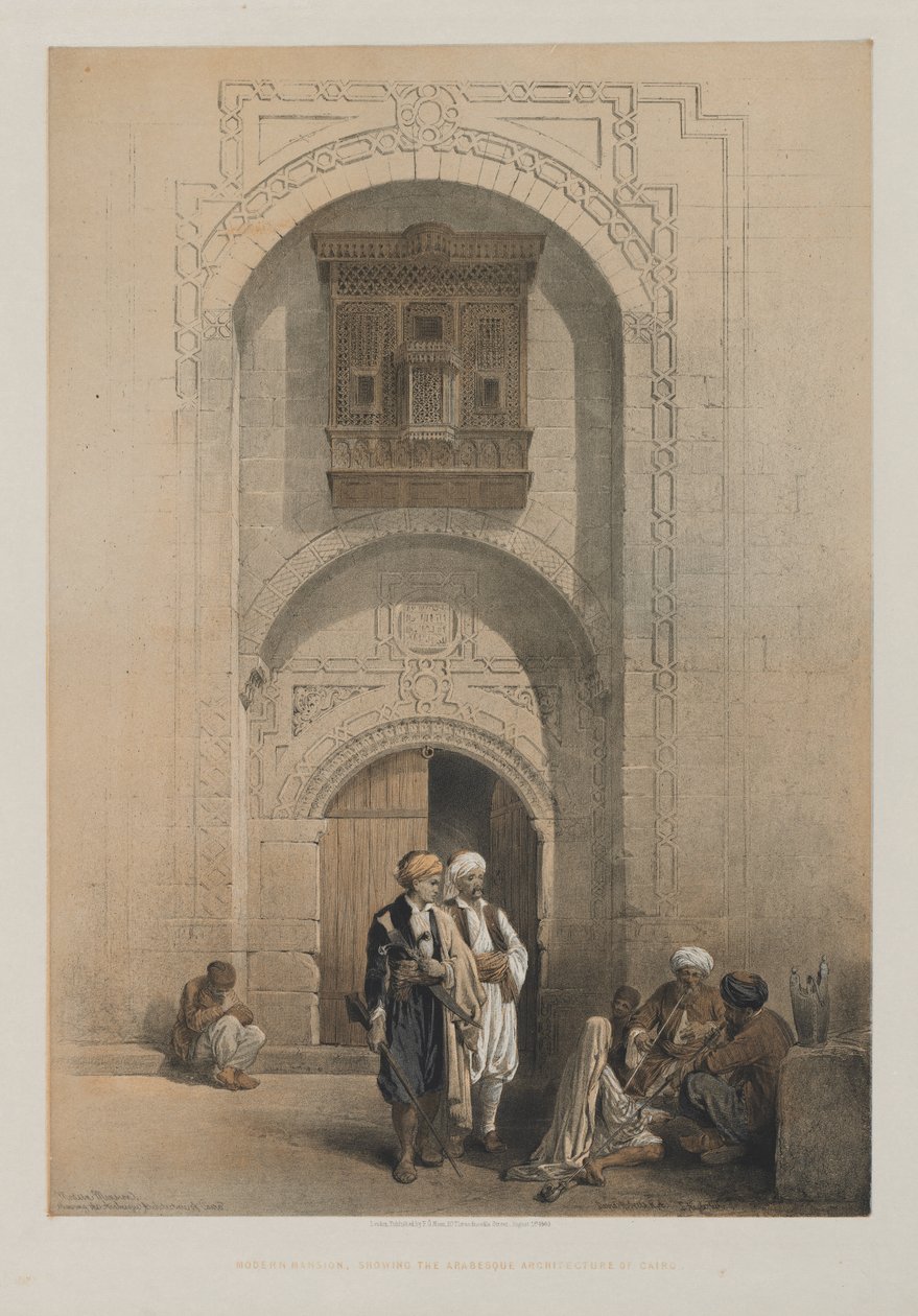Egitto e Nubia, Volume III: Palazzo moderno, che mostra l