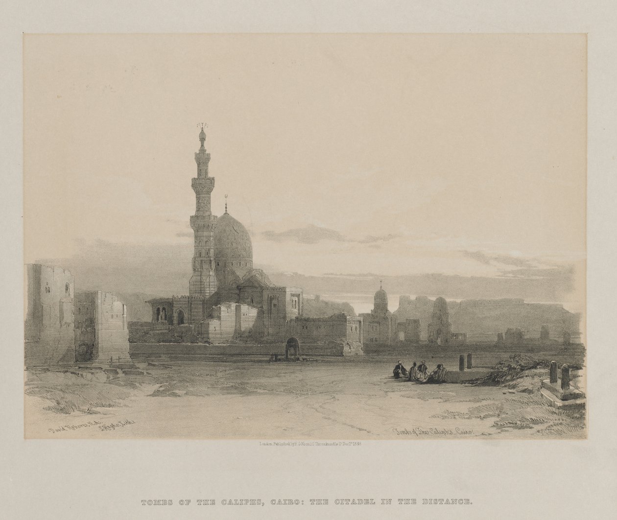 Egitto e Nubia, Volume III: Tombe dei Califfi, Il Cairo, 1848 da Louis Haghe