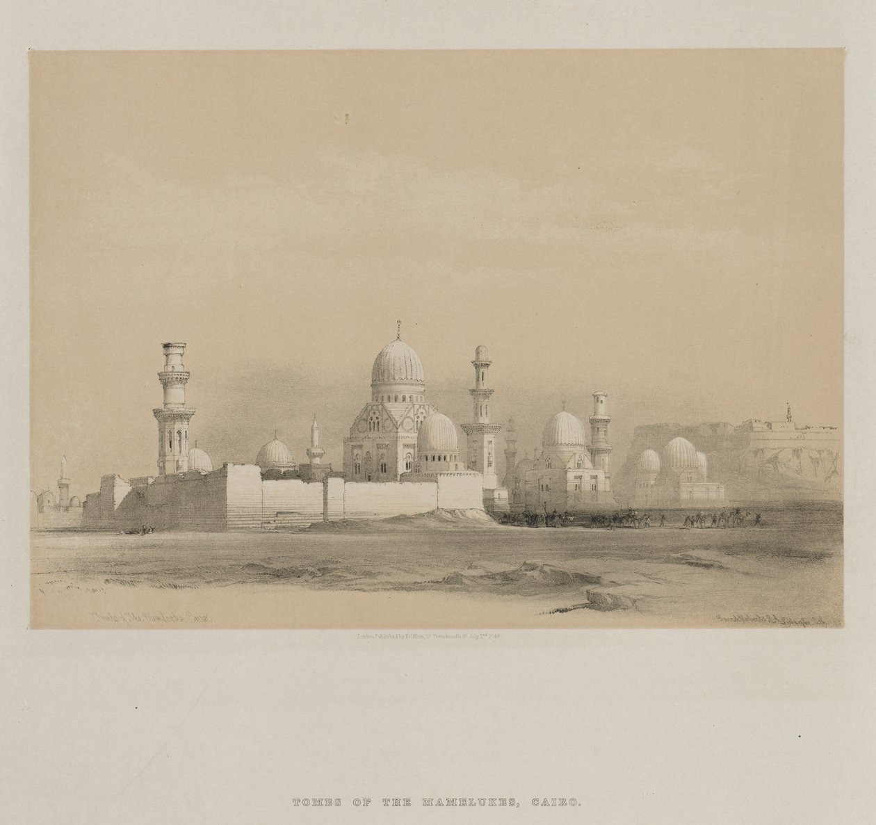 Egitto e Nubia, Volume III: Tombe dei Memlooks, Cairo, 1849 da Louis Haghe