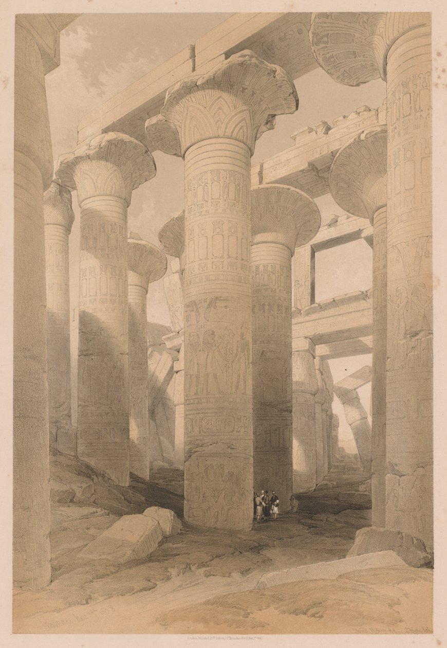 Egitto e Nubia: Volume II - N. 14, Karnak da Louis Haghe