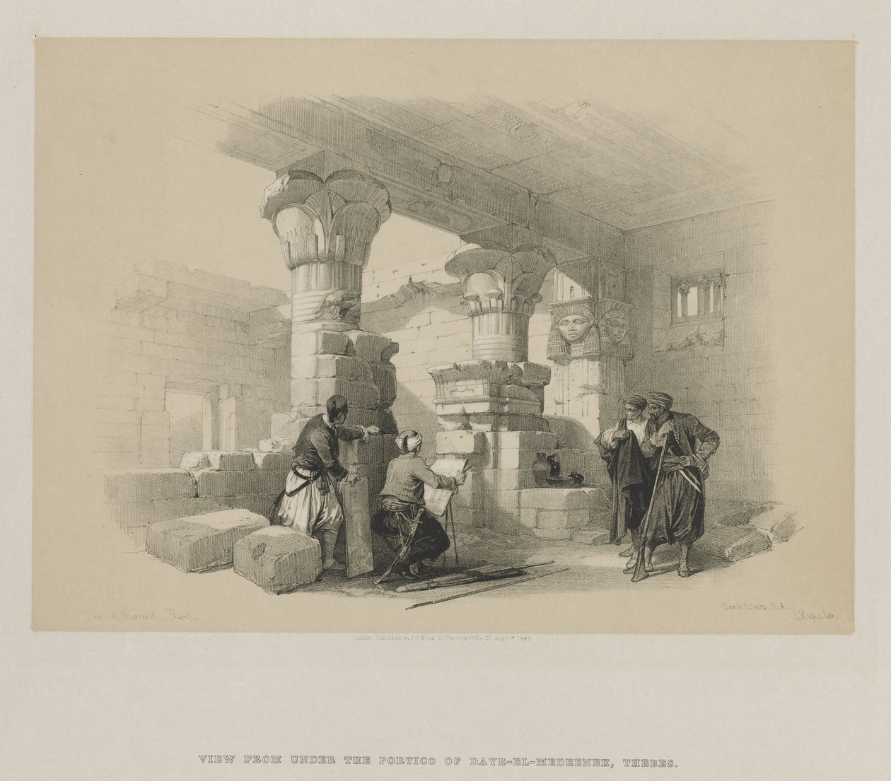 Egitto e Nubia, Volume II: Dayr-El-Medeeneh, Tebe da Louis Haghe