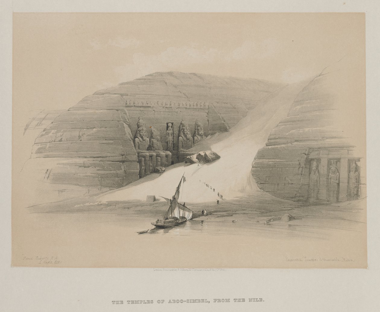 Egitto e Nubia, Volume II: Templi scavati di Abo Simble, Nubia da Louis Haghe