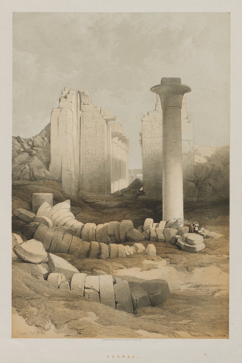 Egitto e Nubia, Volume II: Karnak, 1848 da Louis Haghe